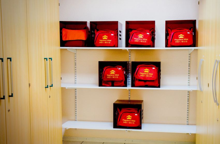 Pflegetaschenbereich